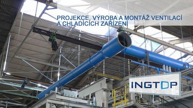 Projekce, výroba a montáž ventilací a chladících zařízení